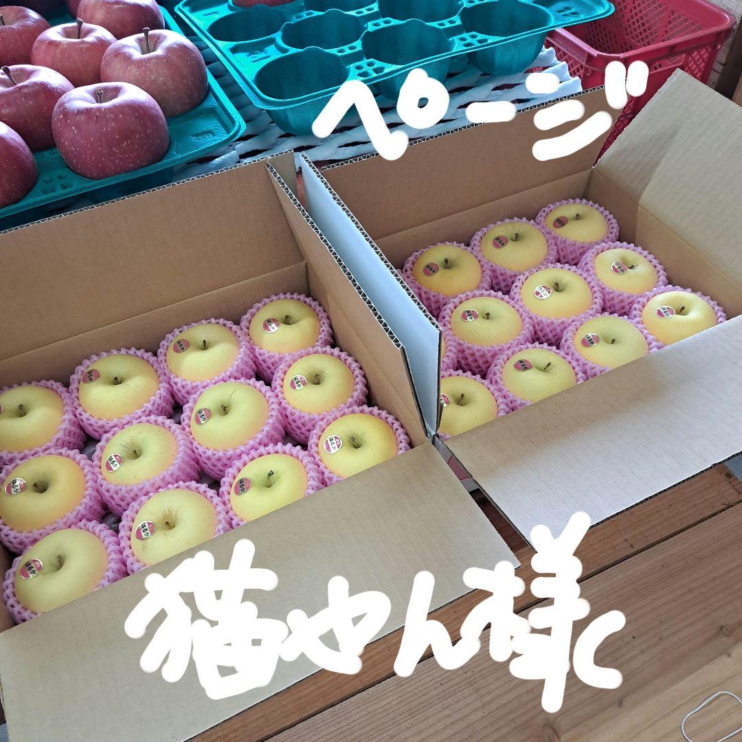 はるかりんご贈答用　小玉　 3キロ箱　2箱セット