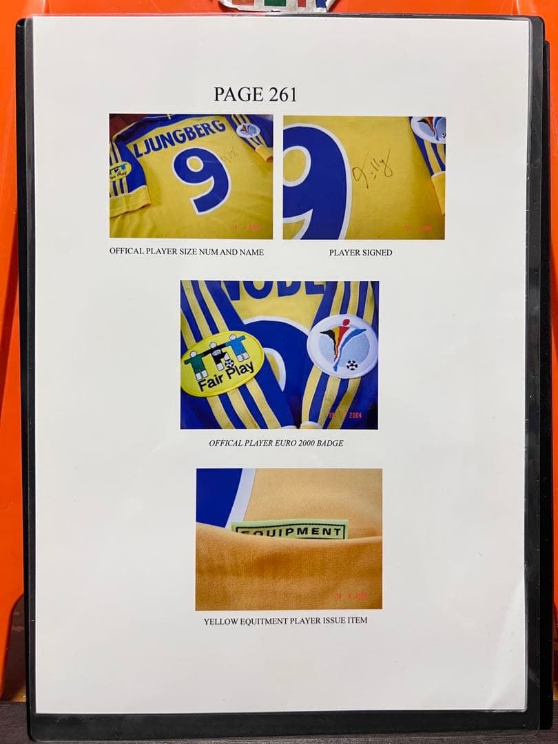 サッカー・スウェーデン代表 ユングベリ（LJUNGBERG） 9番