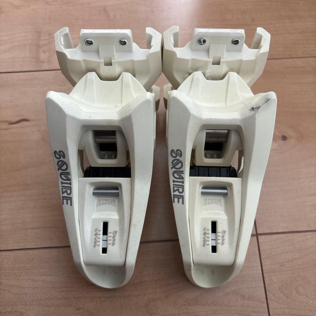 MARKER SQUIRE ビンディング ホワイト 取り付けプレート付き