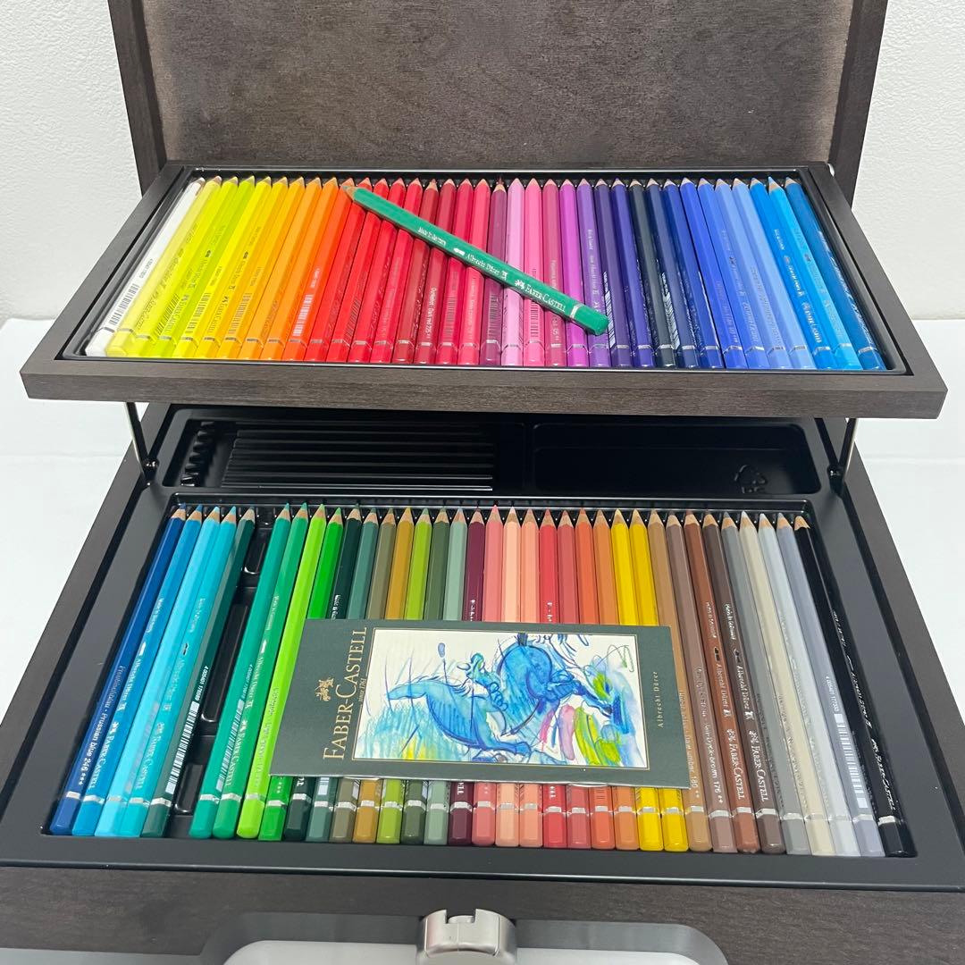 【使用感少なめ‼️】アルブレヒト・デューラー 水彩色鉛筆　72色　木箱仕様