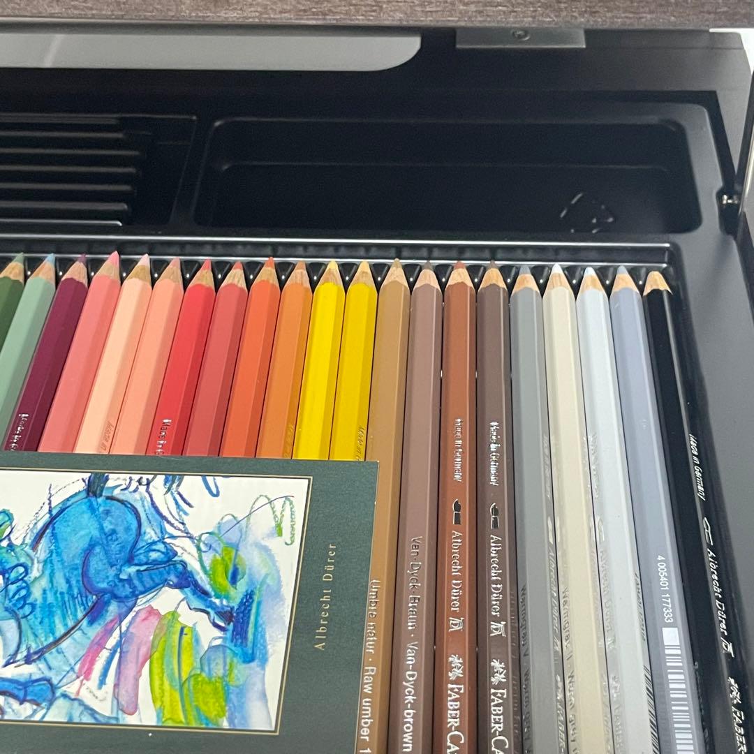 【使用感少なめ‼️】アルブレヒト・デューラー 水彩色鉛筆　72色　木箱仕様