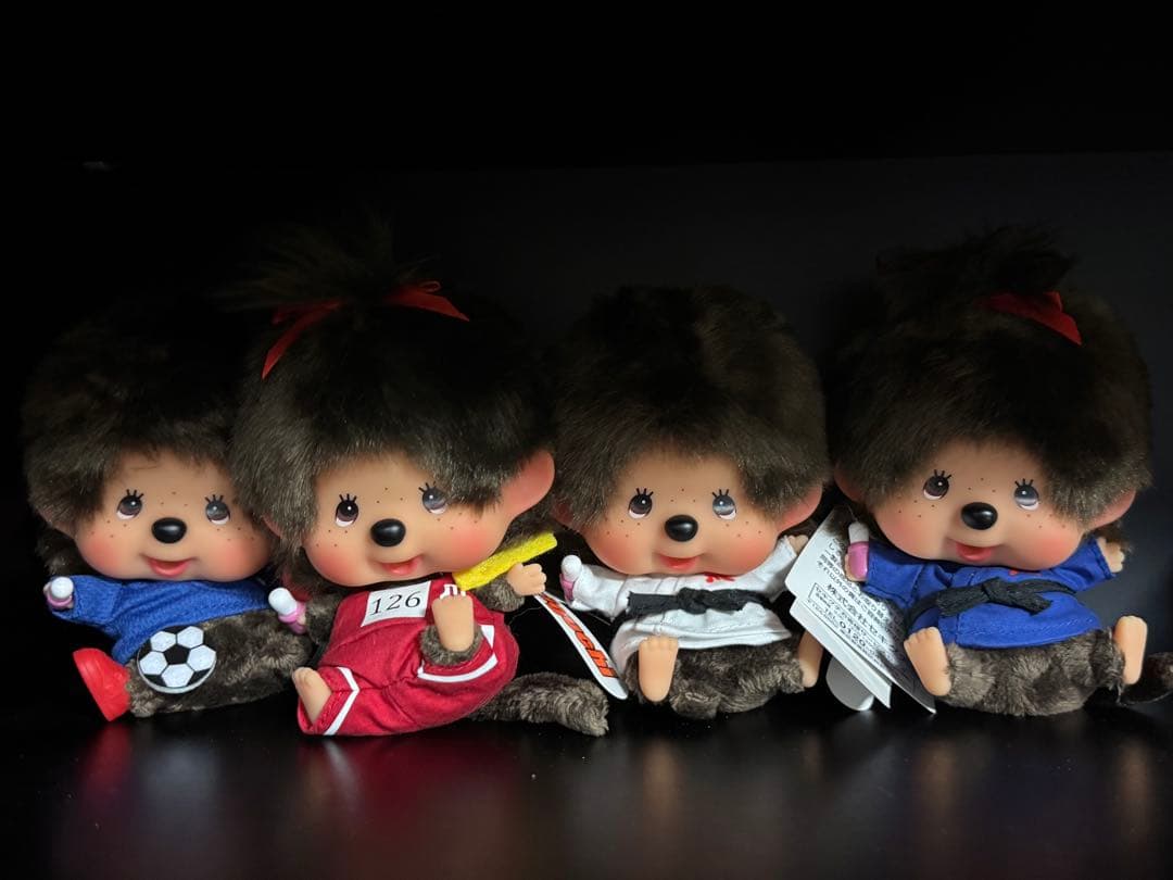 モンチッチ 顔でか レッツスポーツシリーズ4点set