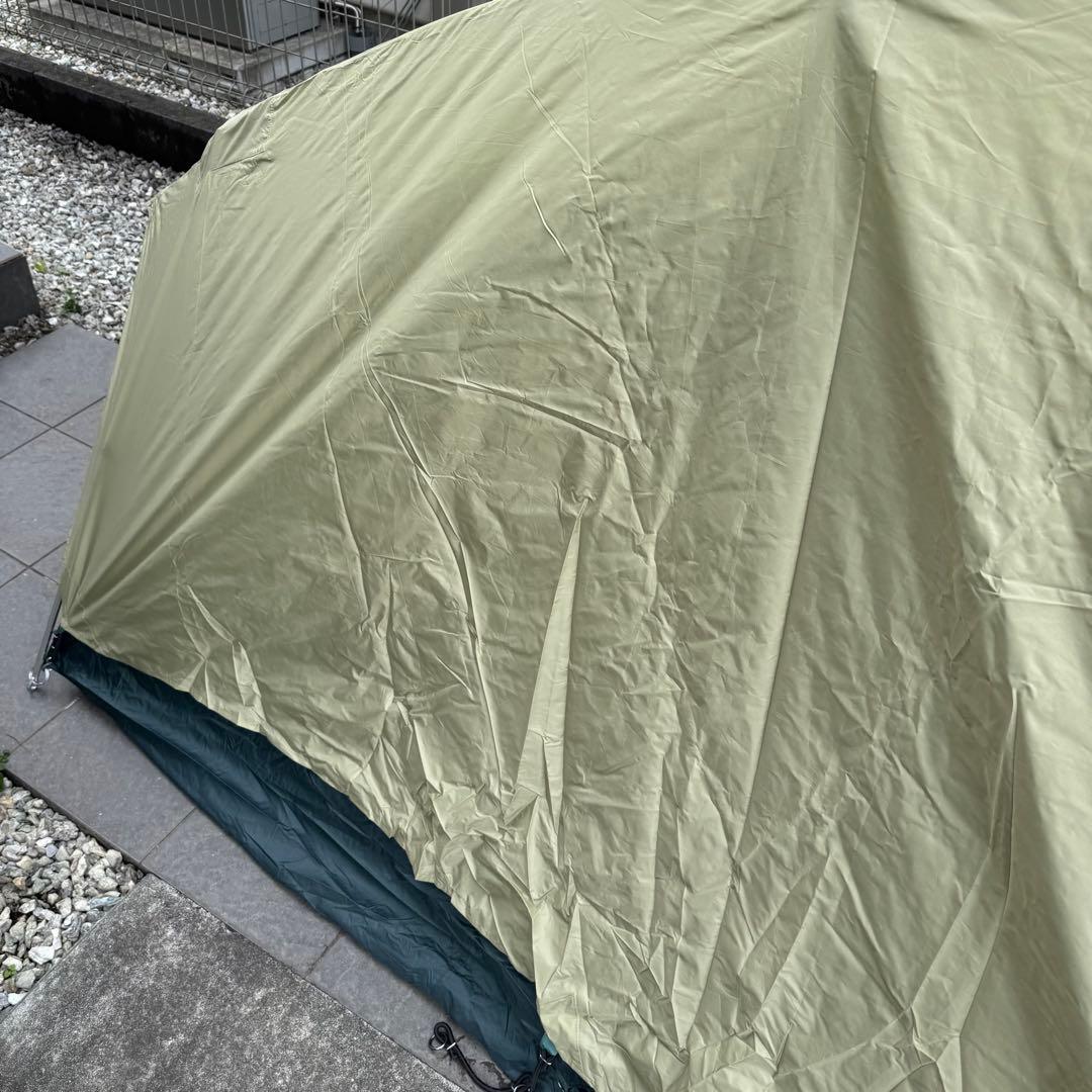 美品モンベル　ムーンライトテント2型アイボリー　純正グランドシート付ゆるキャン
