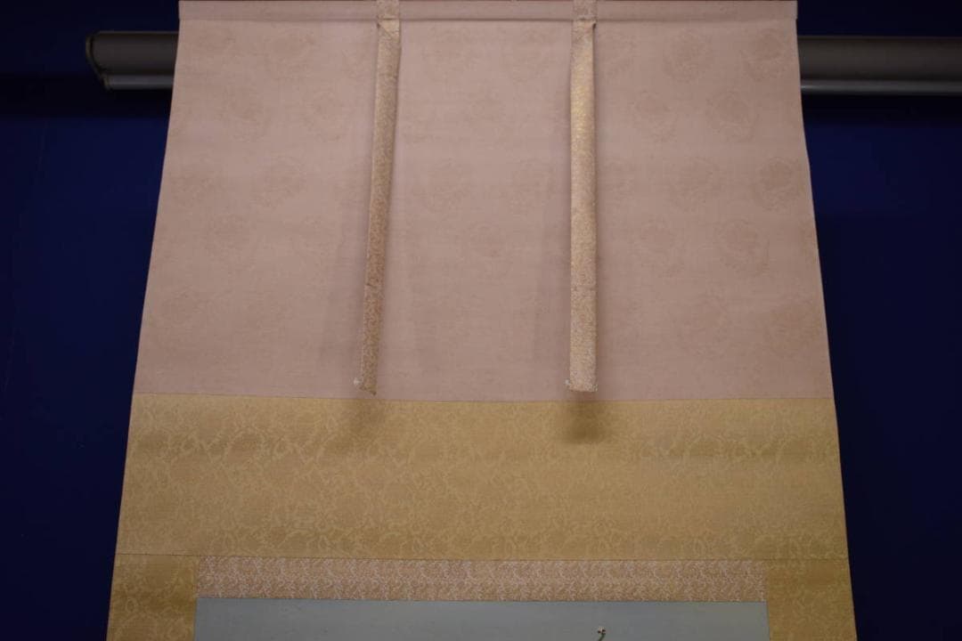 真作/島津崋山/白梅小禽図/桐共箱二重箱付/布袋屋掛軸HH-79