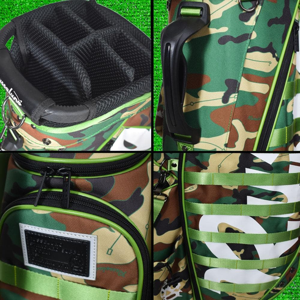 Russeluno/ラッセルノ ゴルフ スタンド式キャディバッグ 【カモ】新品