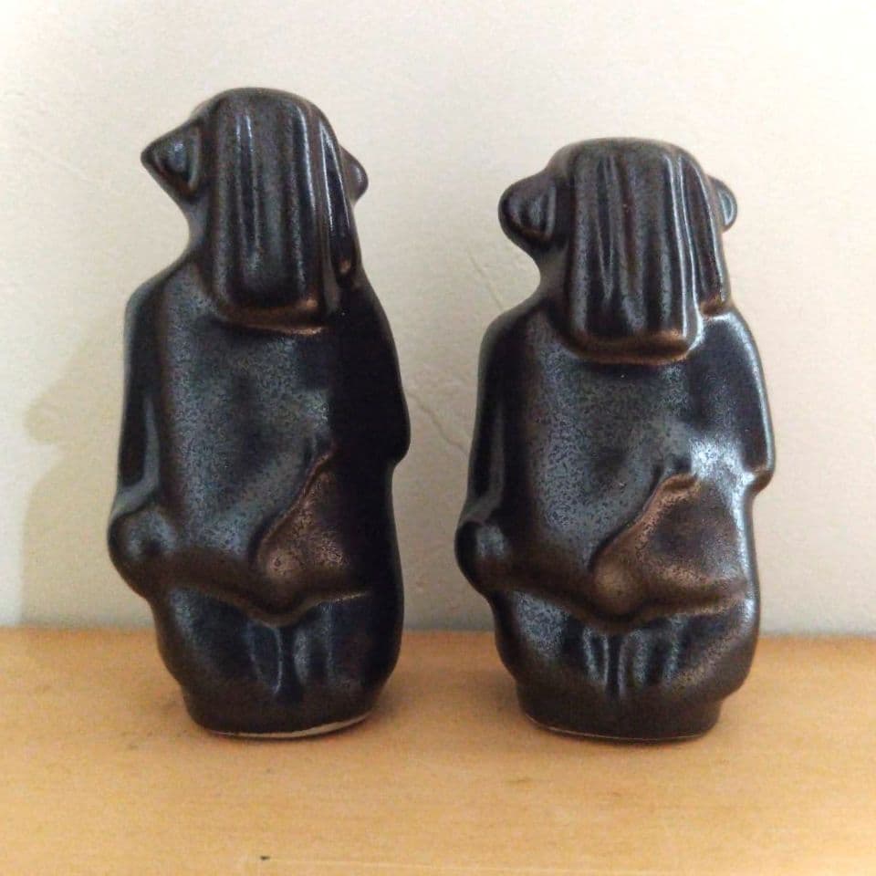 【オーケ・ホルム】Ake Holm トロール陶器ヴィンテージオブジェ2体セット
