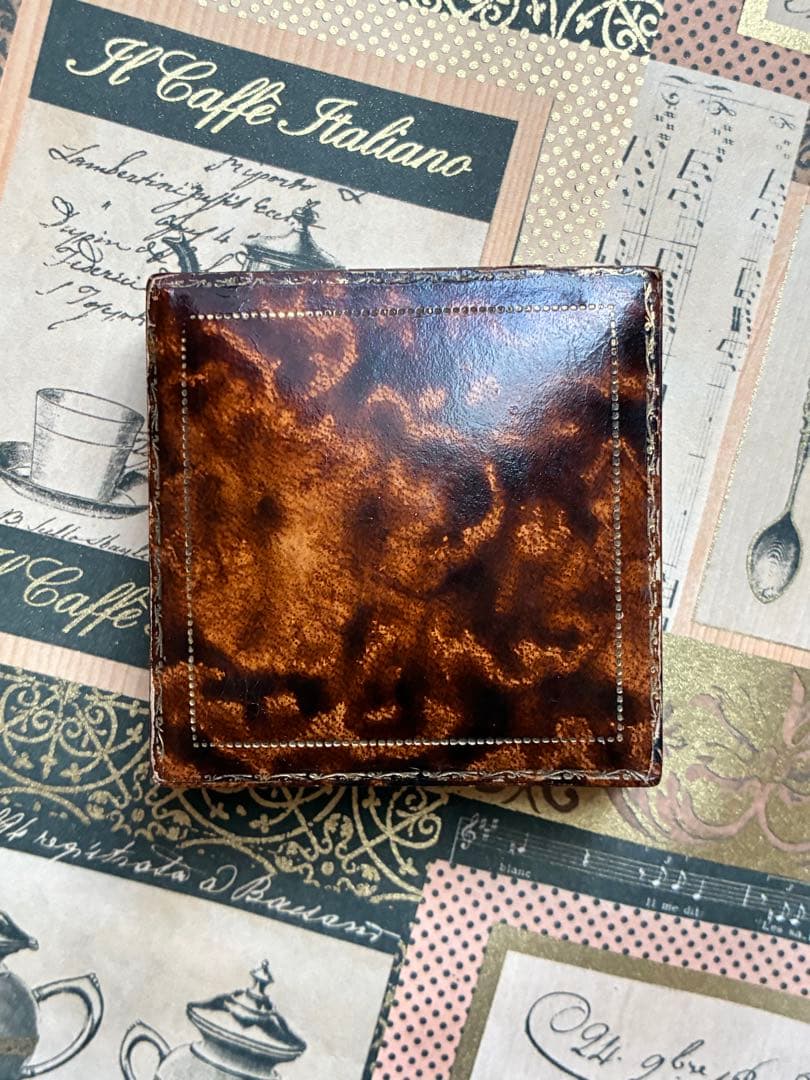 英国アンティークジュエリーケース ベージュベルベット