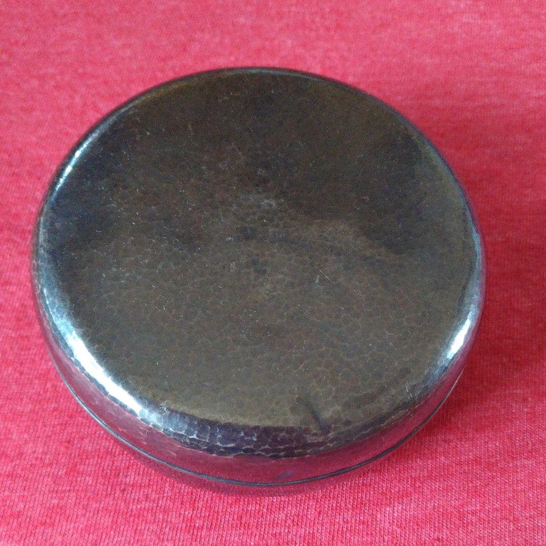 丹金。銀製。ヤンポ、やんぽ。小物入れ。菓子入れ。ボンボニエール。74g。中古品。