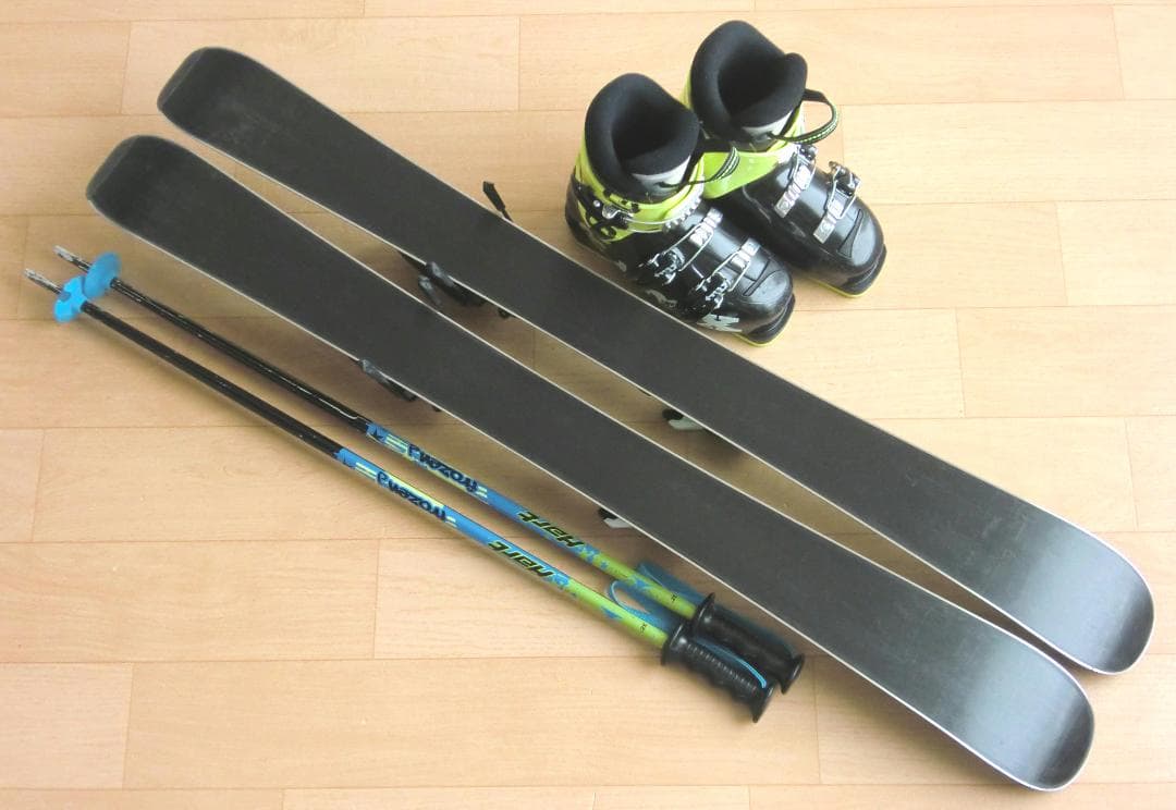 ■■送料無料■ロシニョール■子供用スキーセット■板104靴20.5■WAX済■■