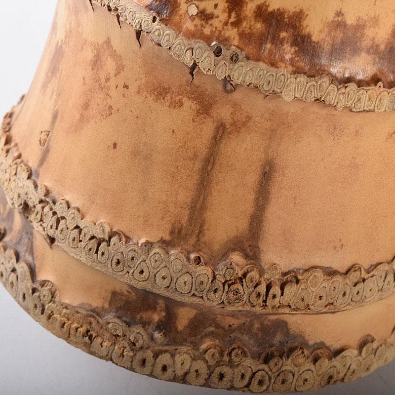 茶道具　竹器師　西川媒玄作　竹花入　銘春霞　前大徳　藤井誠堂極め箱　VR8726