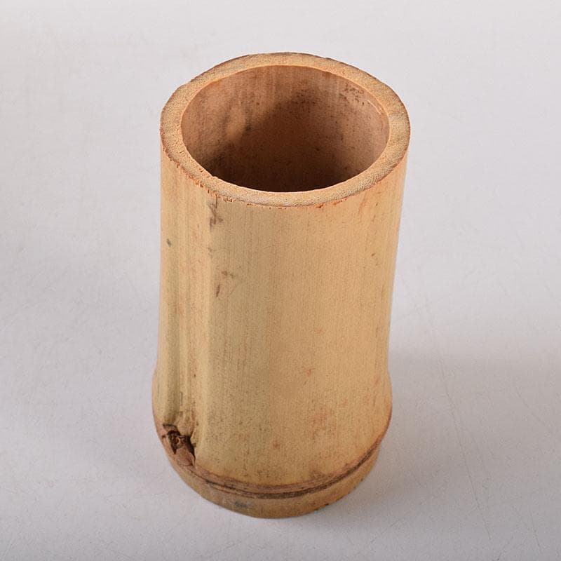 茶道具　竹器師　西川媒玄作　竹花入　銘春霞　前大徳　藤井誠堂極め箱　VR8726