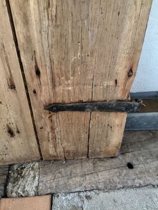 アンティーク ドア 金具付き