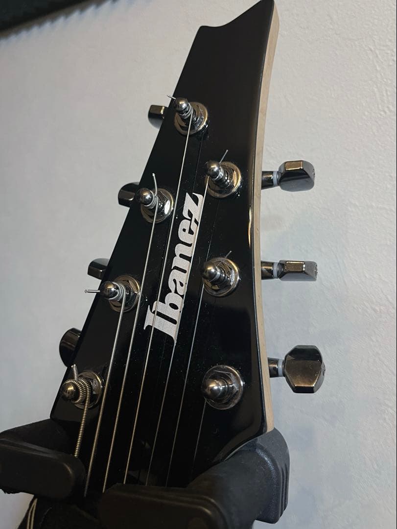 中古品 新品弦プレゼント Ibanez RGMS7-BK 7-String