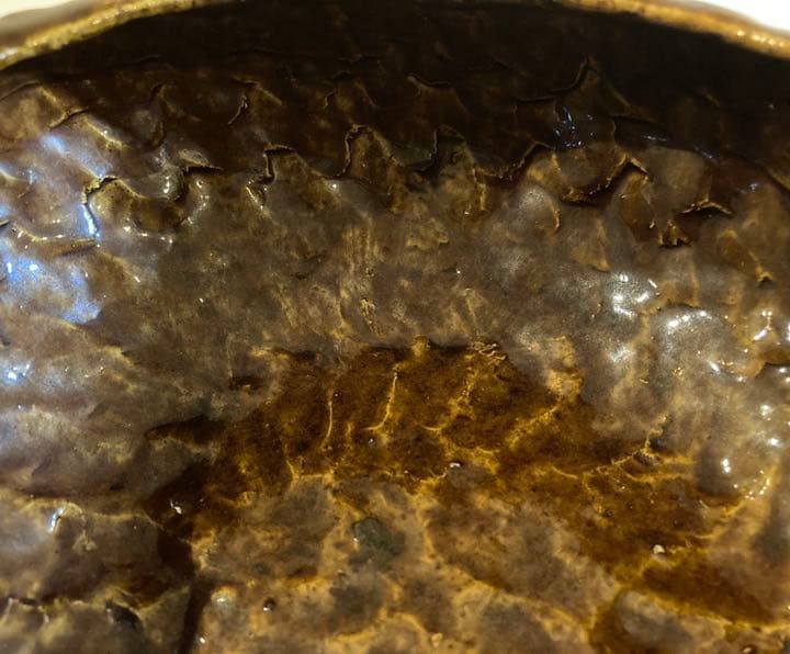 大樋焼の手捻りの妙！水差し又は菓子鉢 金沢大樋焼 美術品