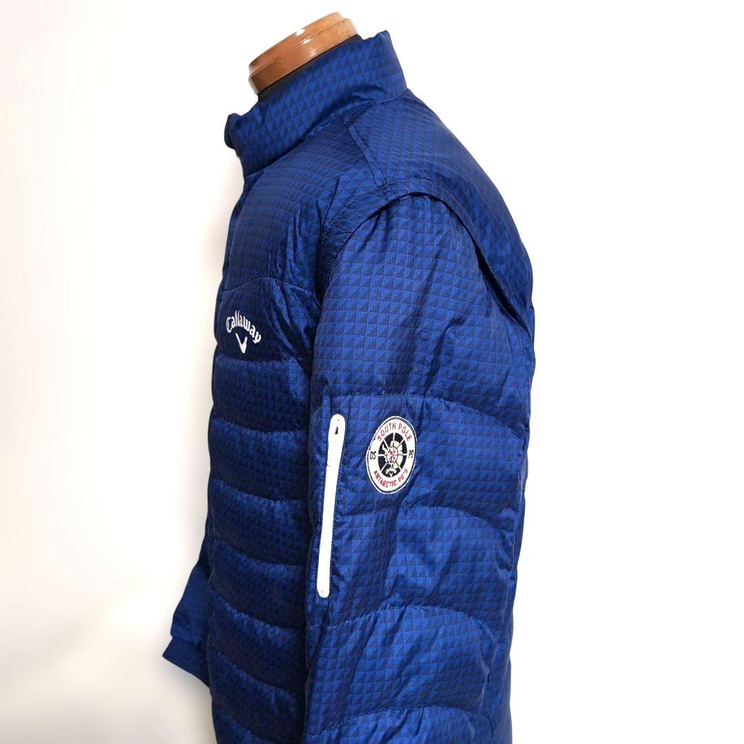eq11 Callaway ダウンジャケット × ダウンベスト 青 メンズL