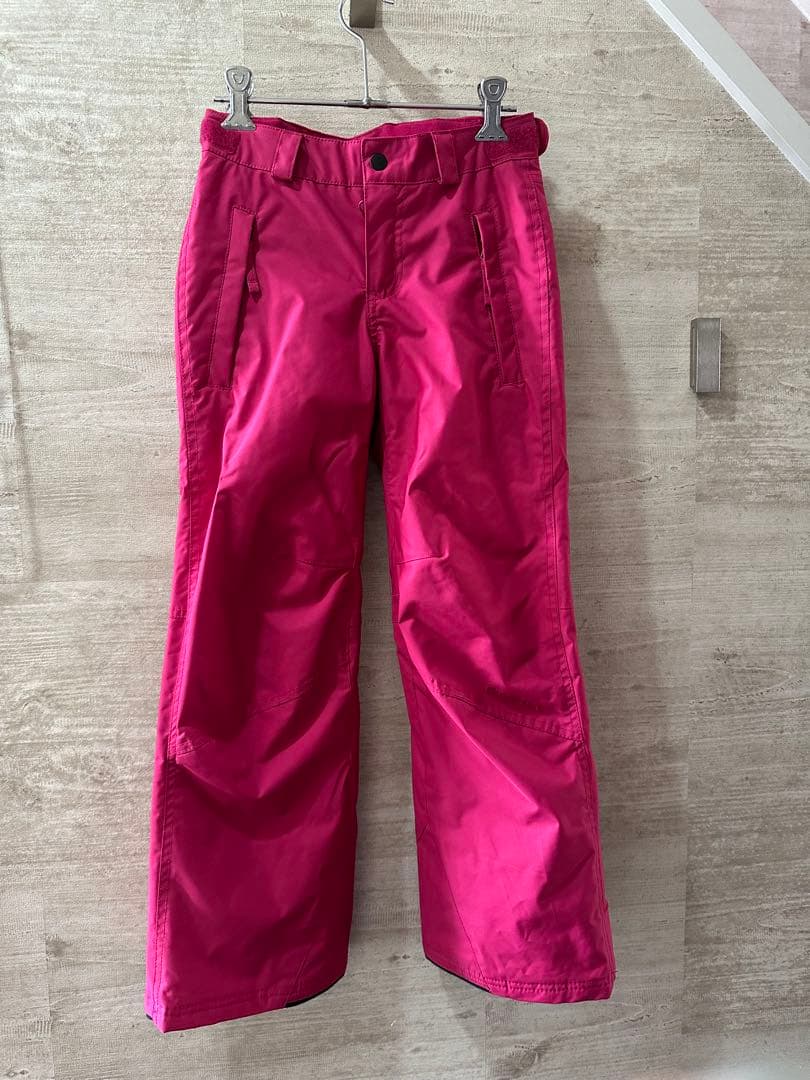 ONEILLキッズスノーボードウェア セットアップ ピンクドット140cm