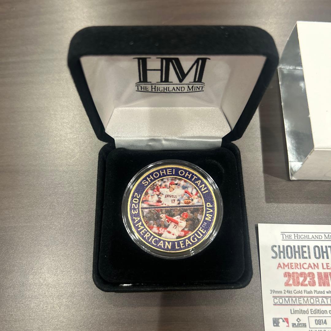 エンゼルス　大谷翔平選手　2023 AL MVP受賞記念ゴールド