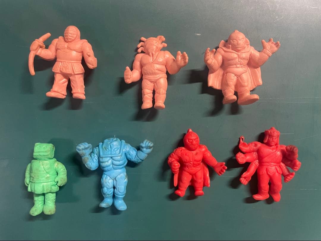 キン肉マン　キンケシ　ファイツ　森永　7体　　伸びるキン消し　レトロ　レア