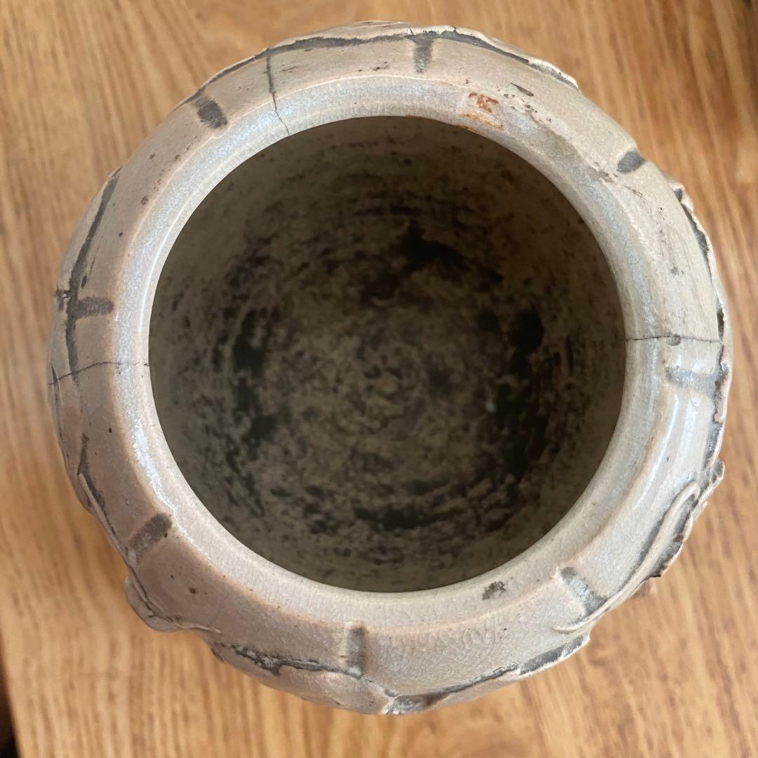 萩焼　十代 三輪休雪 ？　休和 萩焼浮彫香炉　浮彫香炉　香櫨　風　不明