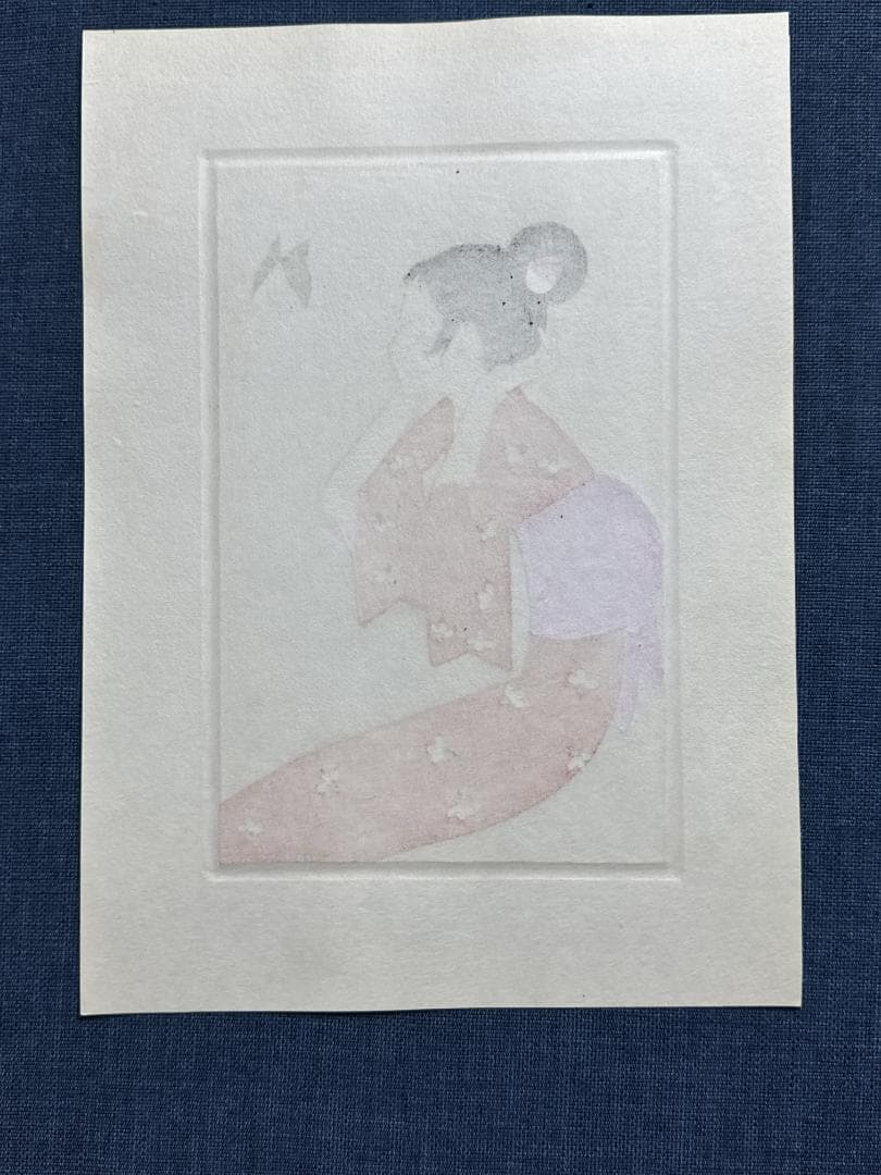 林静一 オリジナル木版画「儚夢（ろまん）」B