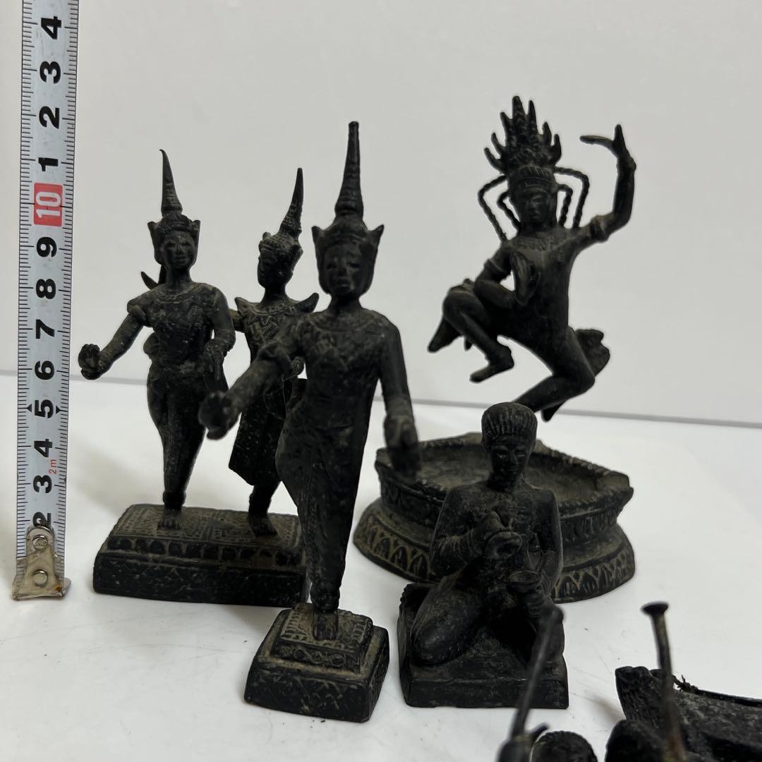 銅器　祭り人物いろいろ　3029g タカチ　東さ7-1223④