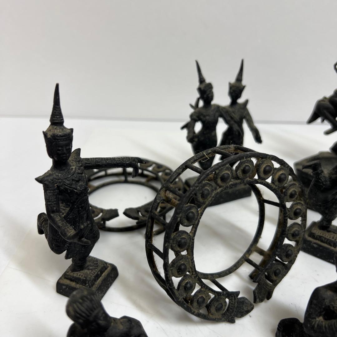 銅器　祭り人物いろいろ　3029g タカチ　東さ7-1223④