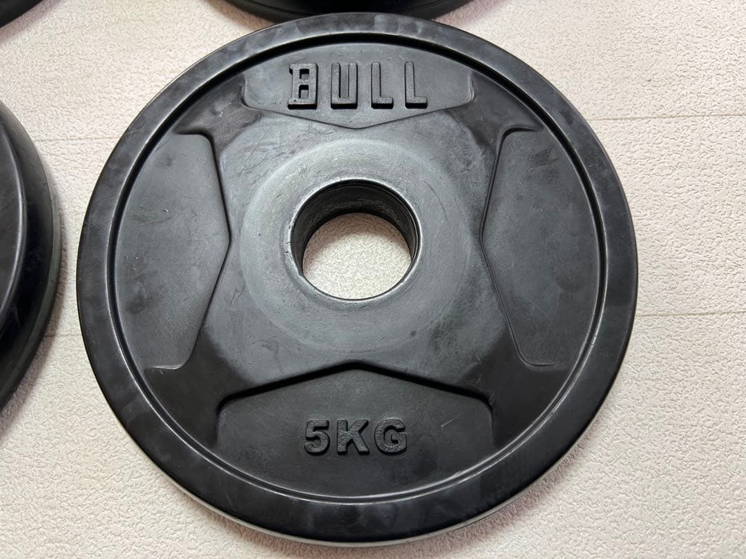 BULL ラバープレート　5KG 4枚セット