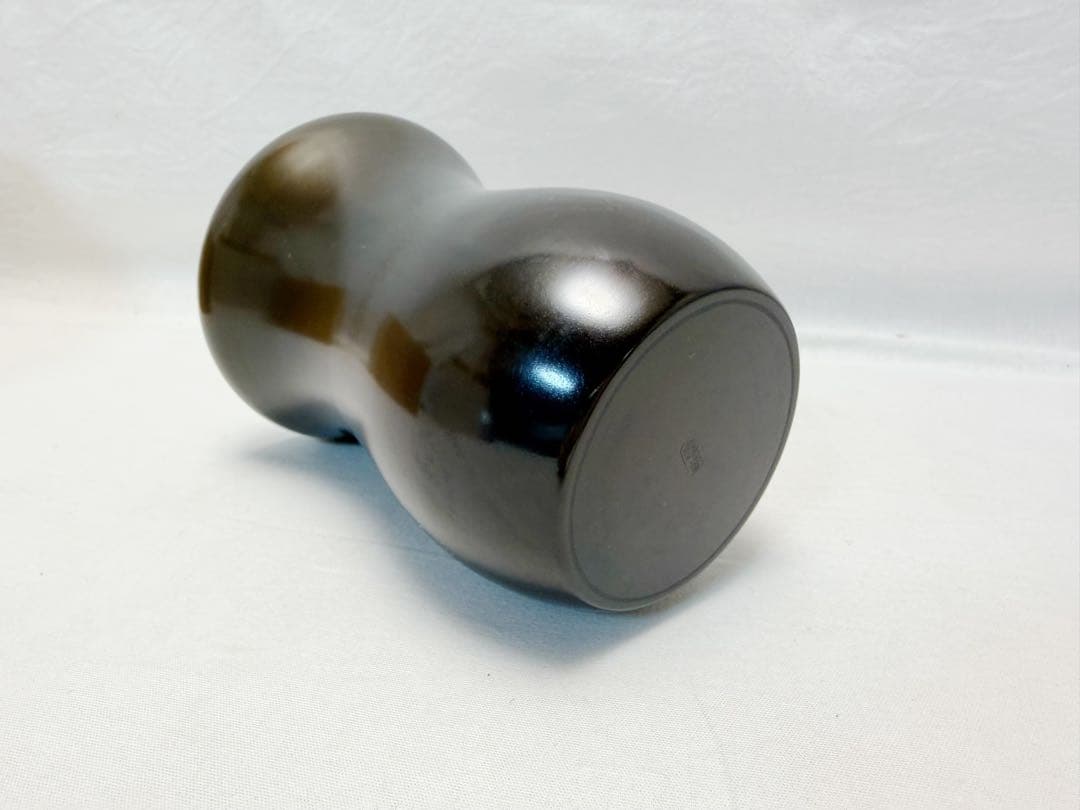 未使用 茶道具 金谷浄雲造 唐銅 槍の鞘 建水 銅印有 重さ約 0.5kg 共箱