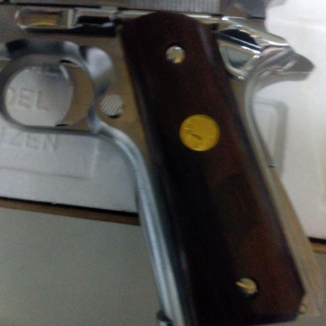 マルゼンコルトガバメント(ステンレス・ローズウッドグリップ樹脂製）ガスガン18才