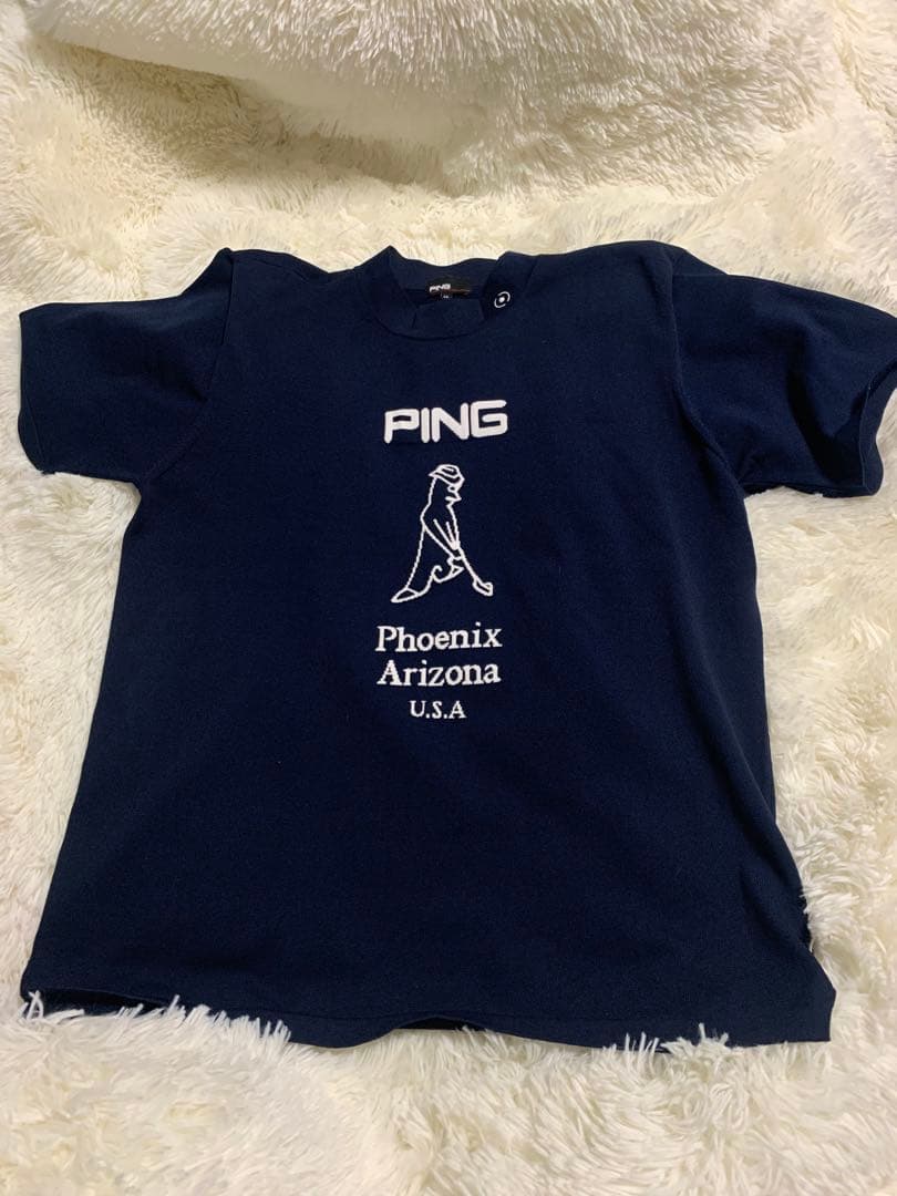 PING 半袖ハイネックニット Mr.PING LLサイズ