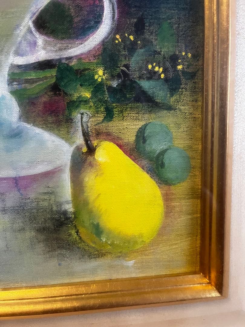 部屋に飾ると素敵です！　大歳克衛　洋画　静物画　額装済