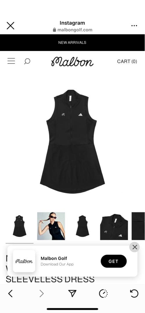 レディースウェア MALBON X ADIDAS WOMEN'S SLEEVELESS DRESS