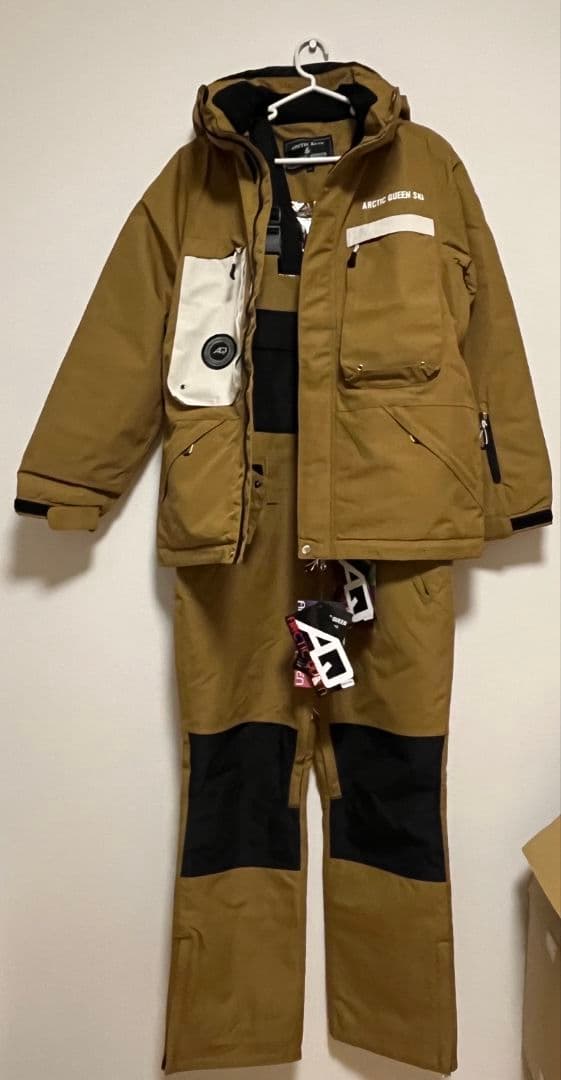 【当日発送】スキーウエア上下セット　ビブパンツ・ジャケットセット　M