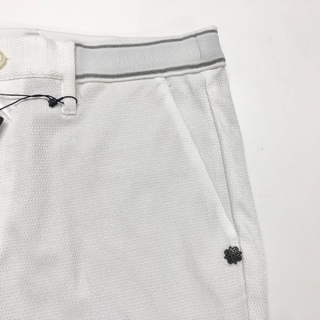 ○★新品未使用　St ANDREWS　ドビーストレッチパンツ　M　ホワイト