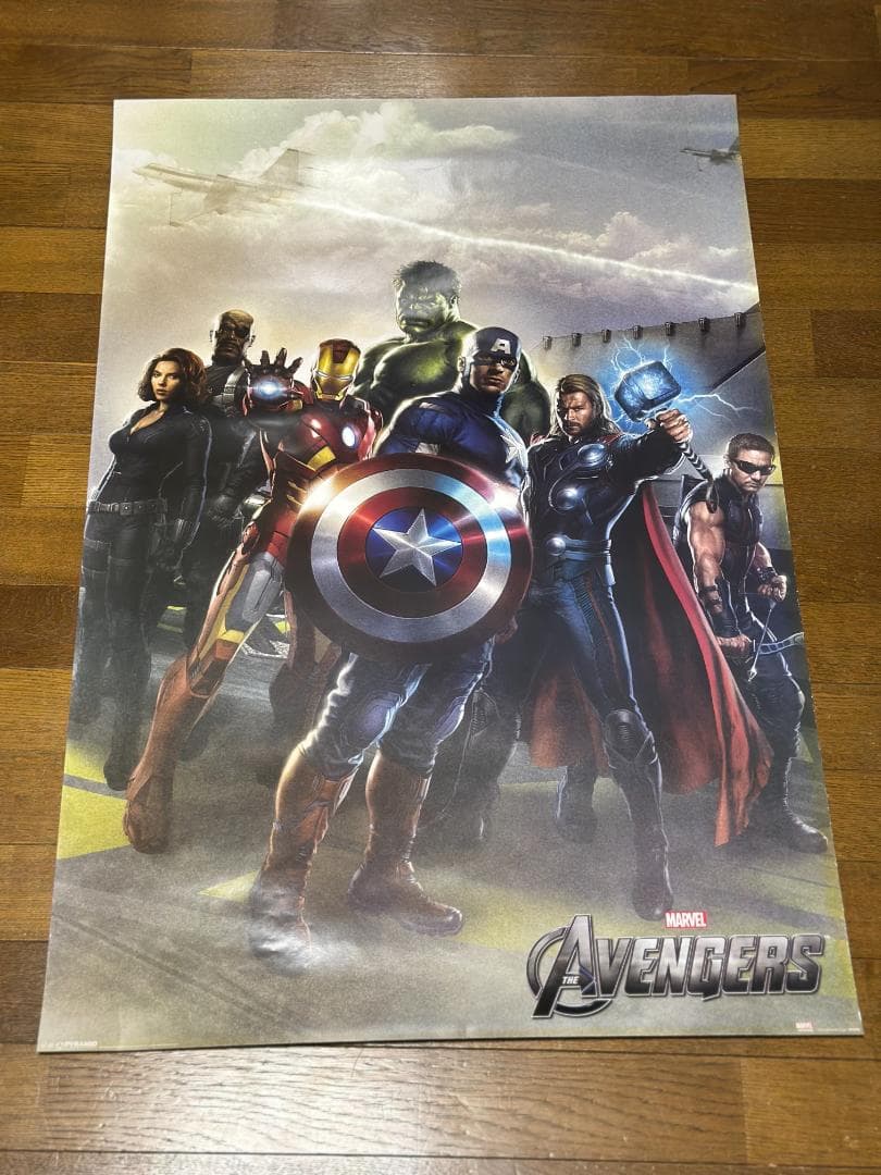 MARVEL MCU アベンジャーズ 初期メンバー 海外限定 ポスター