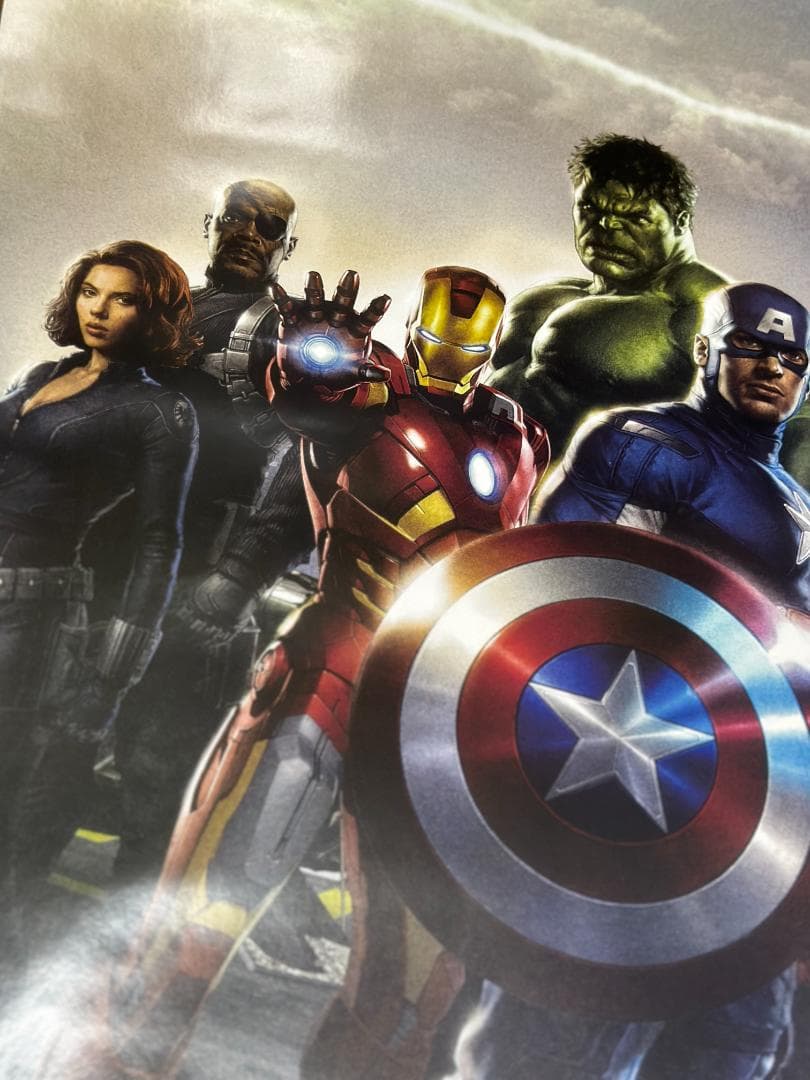 MARVEL MCU アベンジャーズ 初期メンバー 海外限定 ポスター