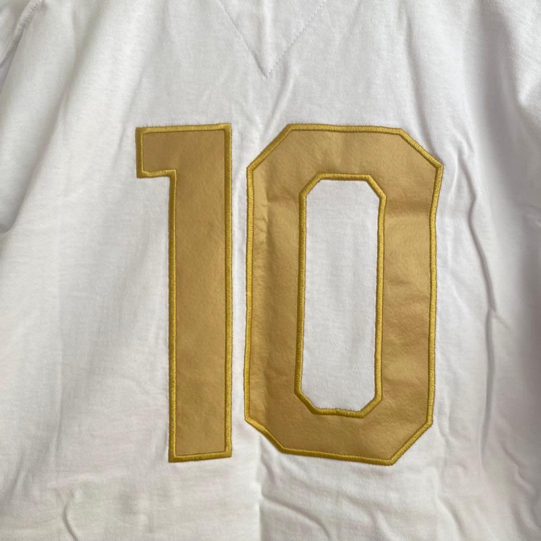 SANTOS FCサントスサッカーTシャツ ホワイト 10番ペレ 訳あり特価