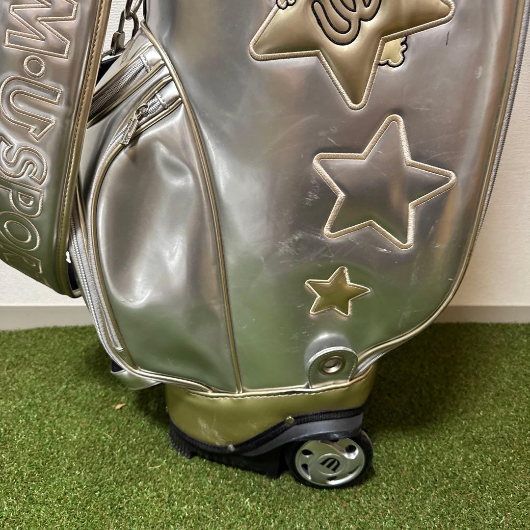 M•U SPORTS ミエコウエサコ キャディバッグ キャスター エナメル