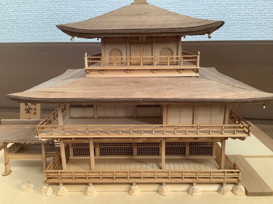 温*卵様 完成品　Woody JOE/ウッディジョー 1/75 鹿苑寺 金閣寺