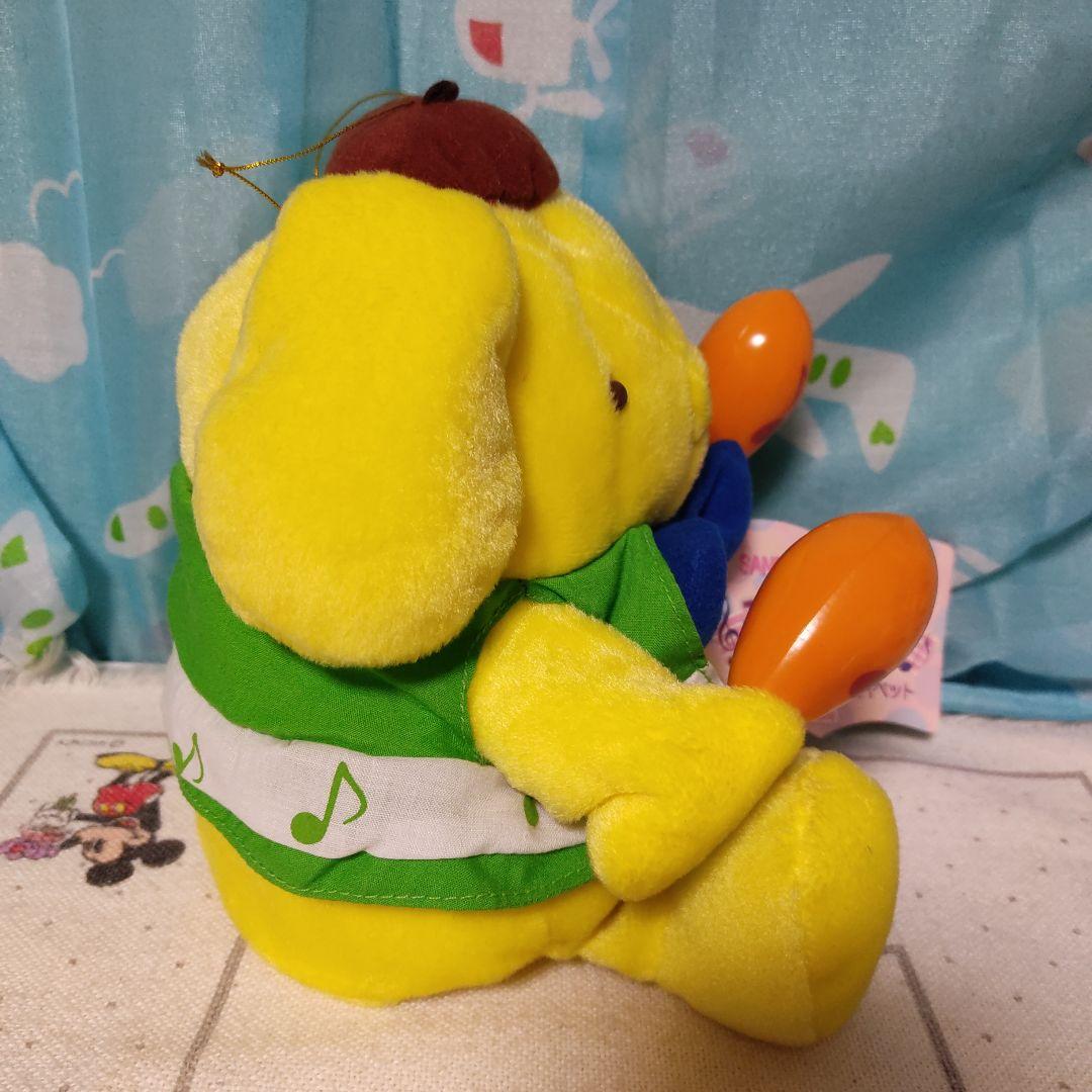 ポムポムプリン 音楽隊 ハンド パペット レトロ　ぬいぐるみ