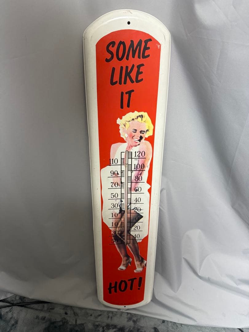 激レア　マリリンモンロー　アメリカン雑貨 ブリキ 温度計 看板
