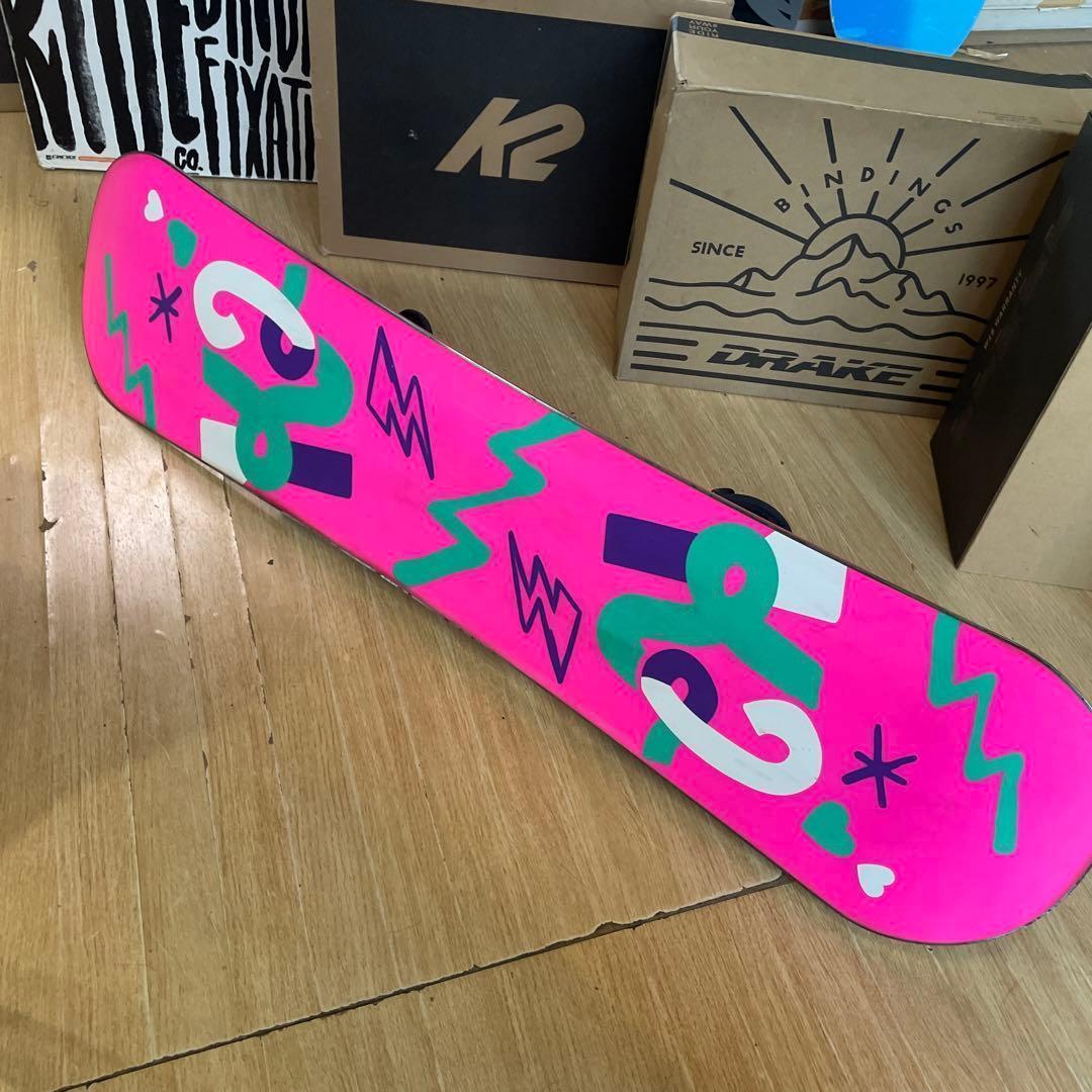 K2×ZUMA　キッズスノーボードセット　未使用バイン付3点セット　100㎝