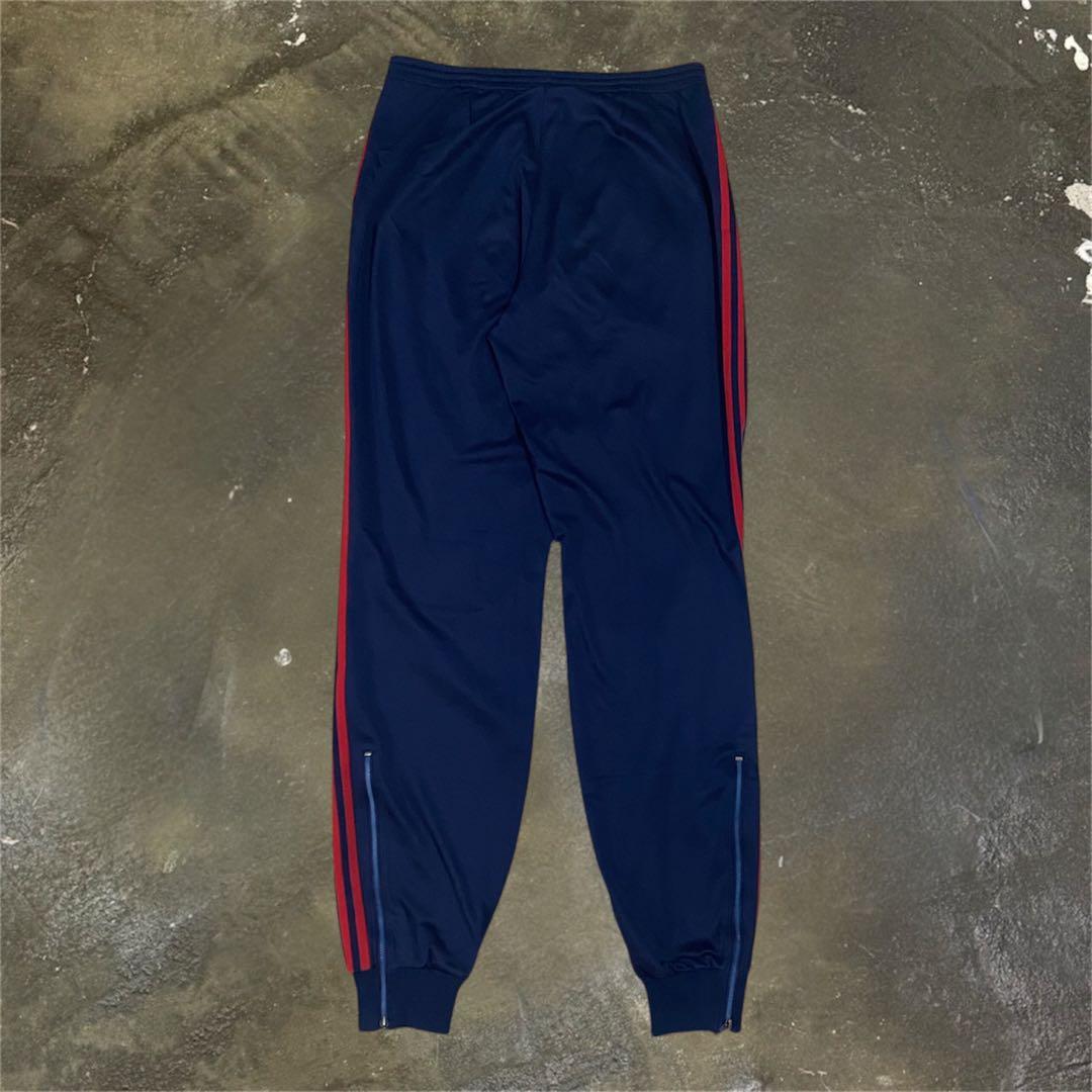 ◎70~80s デサント製 adidas トラックパンツ XL相当 ネイビー