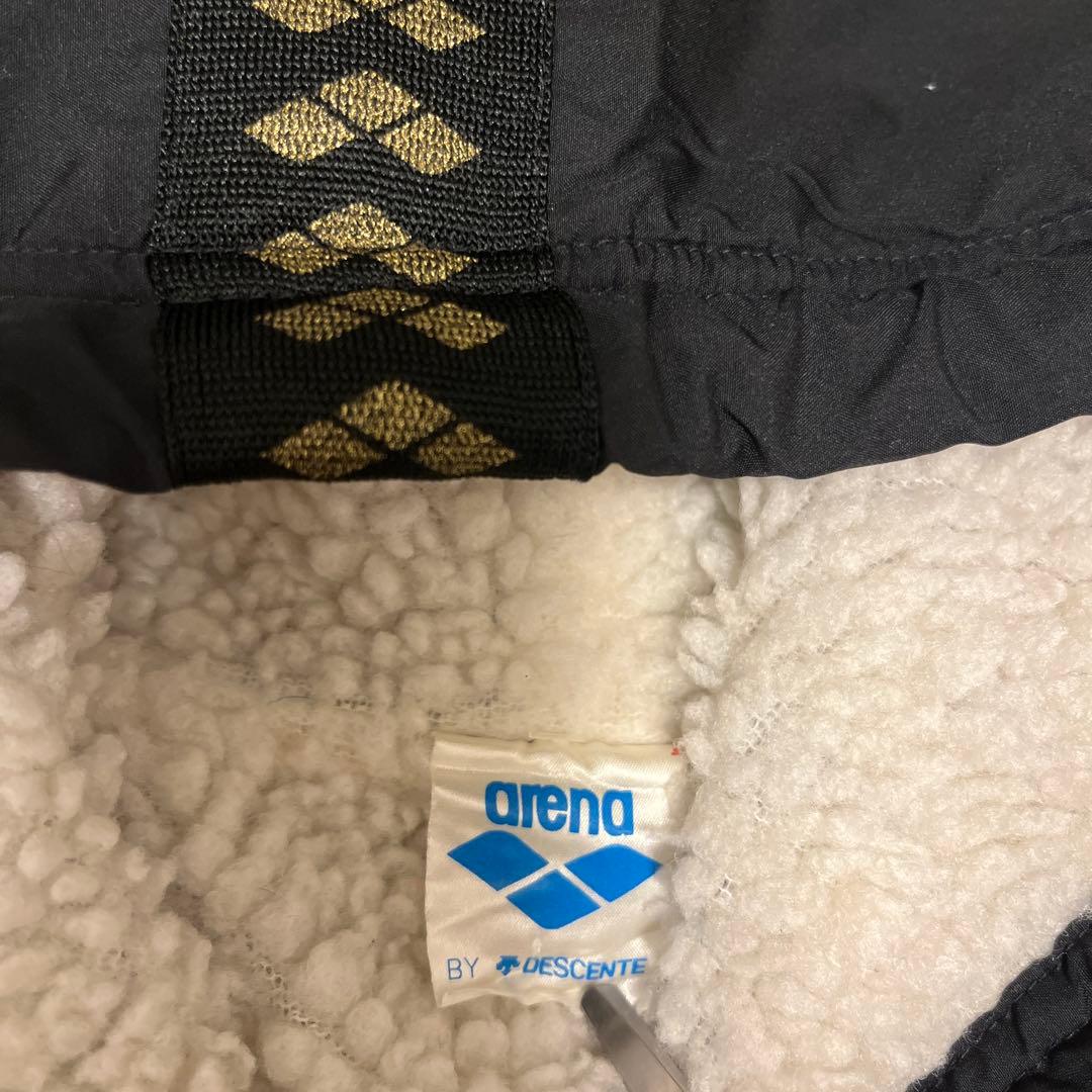 arena ベンチコート　ボア　フルジップ