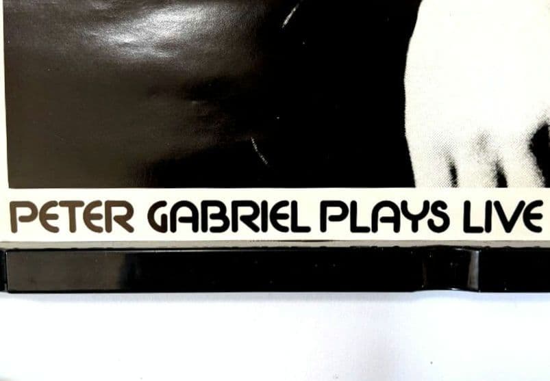 ピーター ガブリエル PLAYS LIVE 1983年 プロモポスター 未使用品