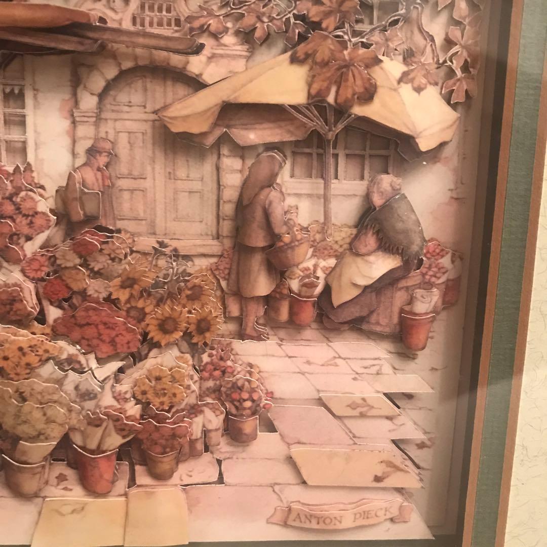 イギリス製　デコバージョン　壁絵　ANTON PIECK フラワーマーケット
