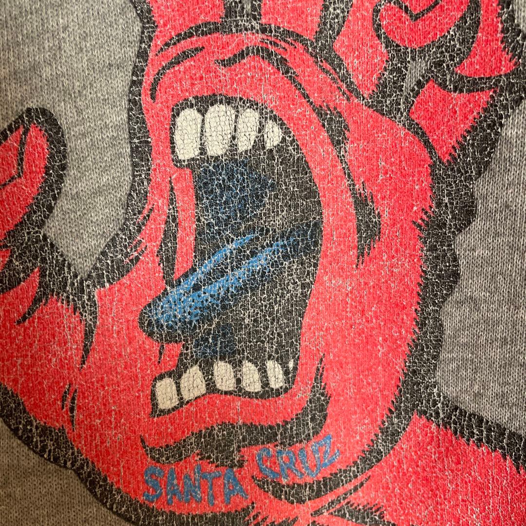 90‘s サンタクルーズ 赤ハンド パーカー XL Santa Cruz USA