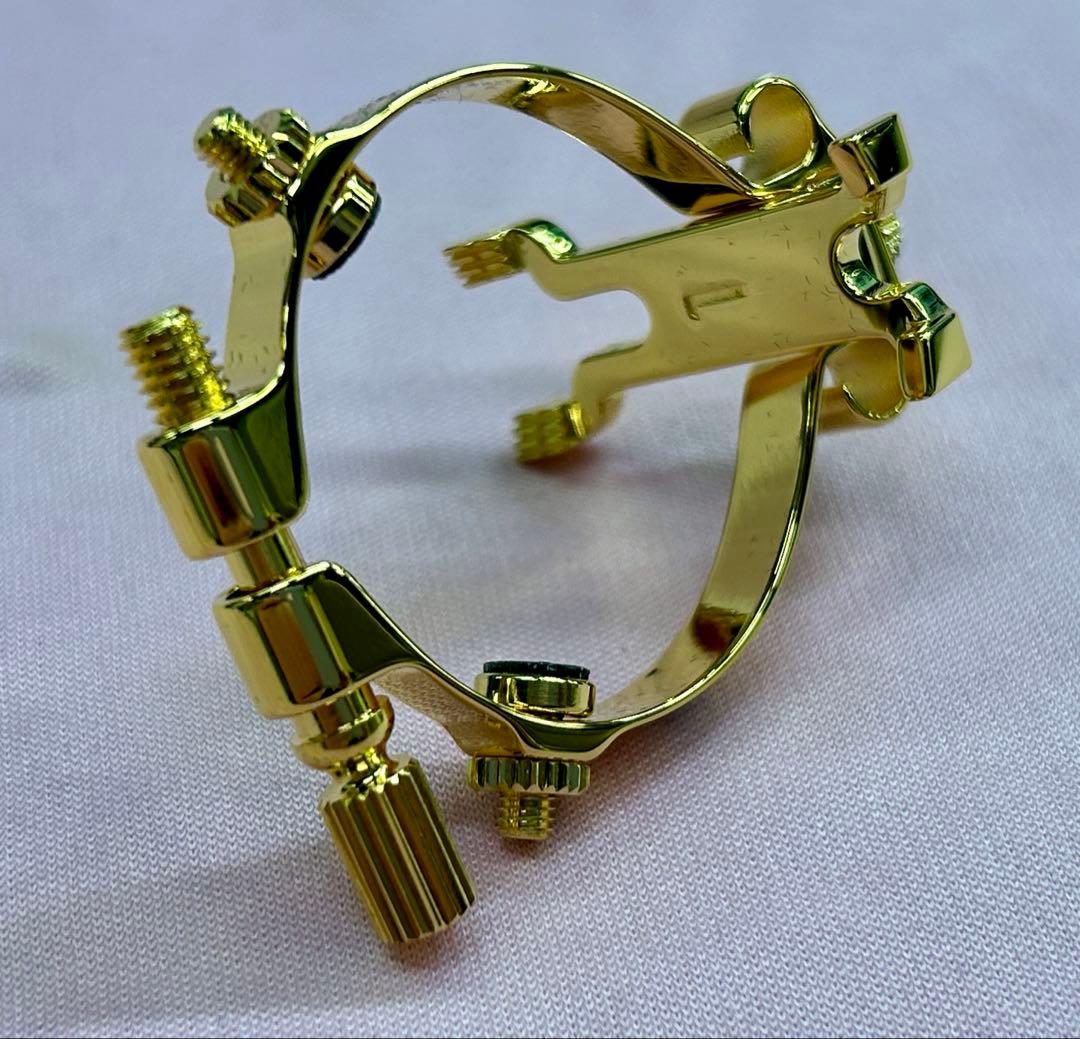 【美品】JLV B♭クラリネット用リガチャー 24K GP