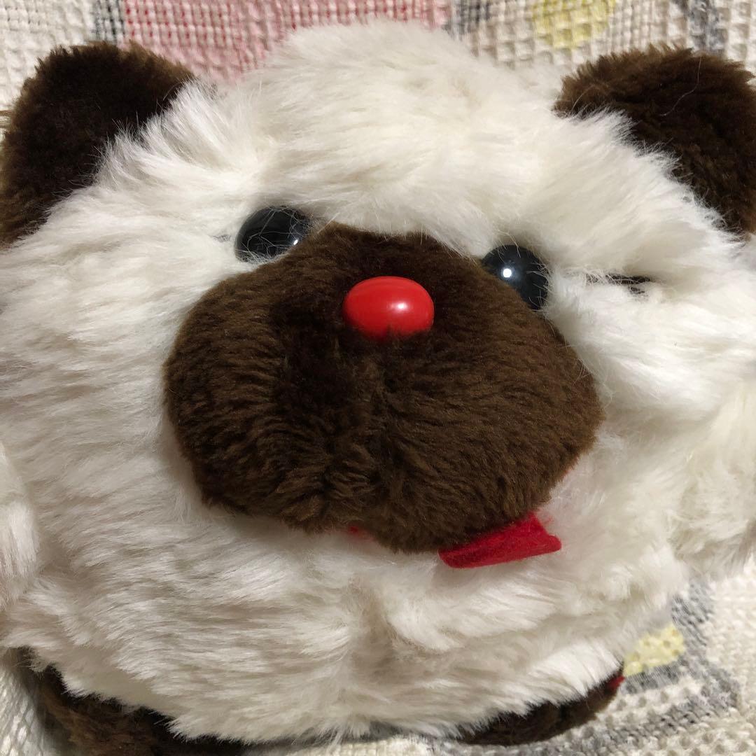 昭和レトロ　ヴィンテージ プチ.アムール　バンダイ　犬　ぬいぐるみ　中古品