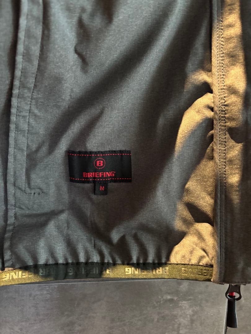 BRIEFING ゴルフ　ウィンドベスト　グレー　M